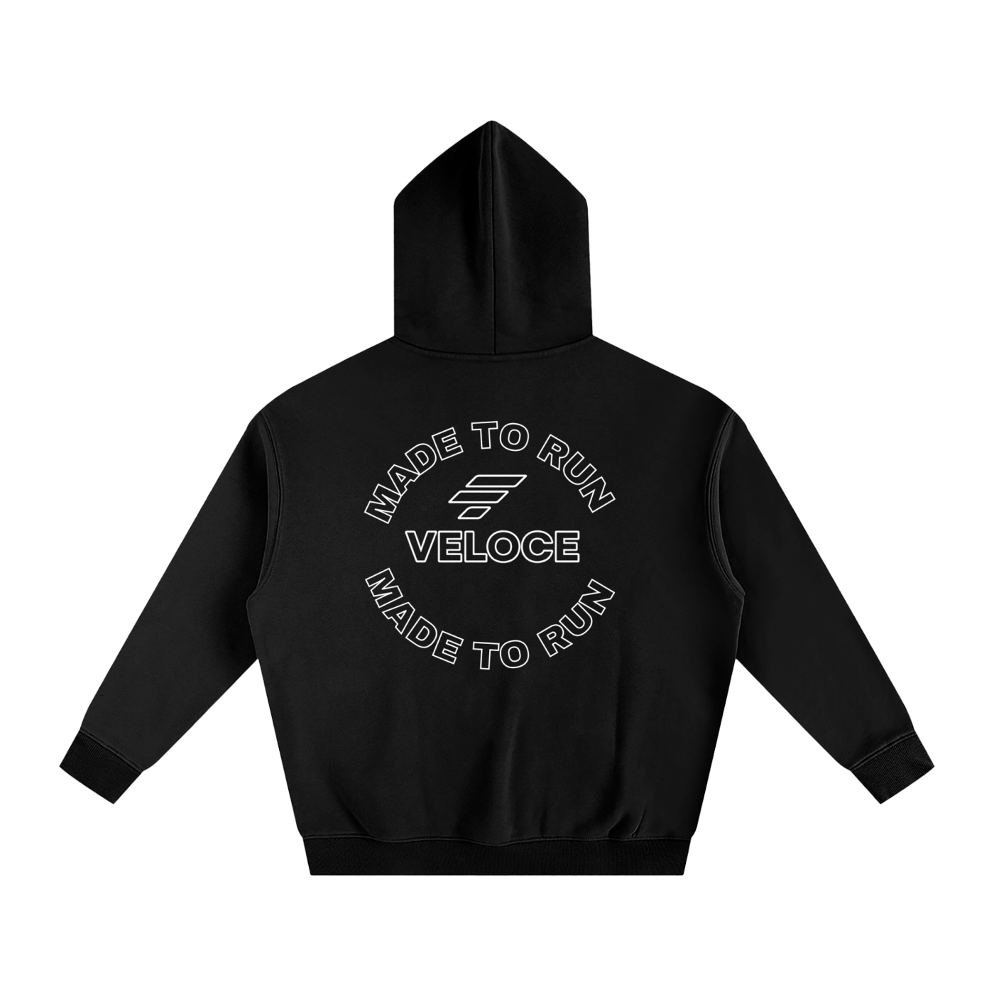 Oversize Fleeced Made to Run Hoodie